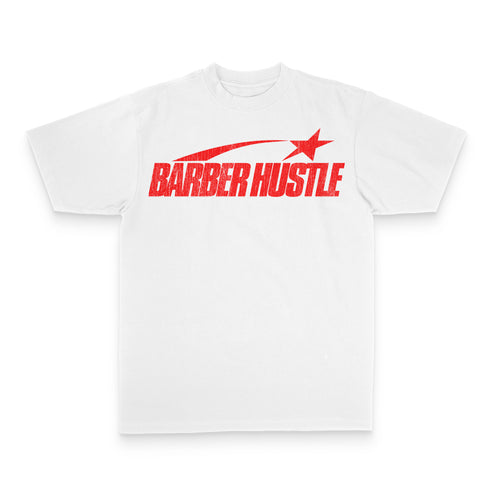Barber Hustle white/red